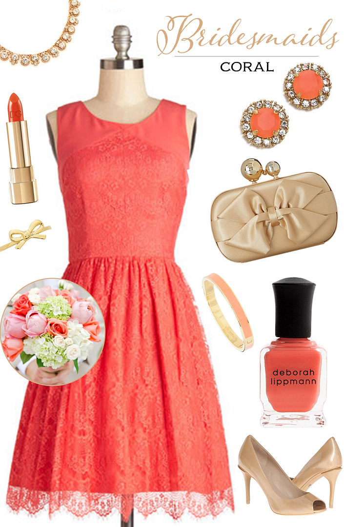 popping champagne coral dress